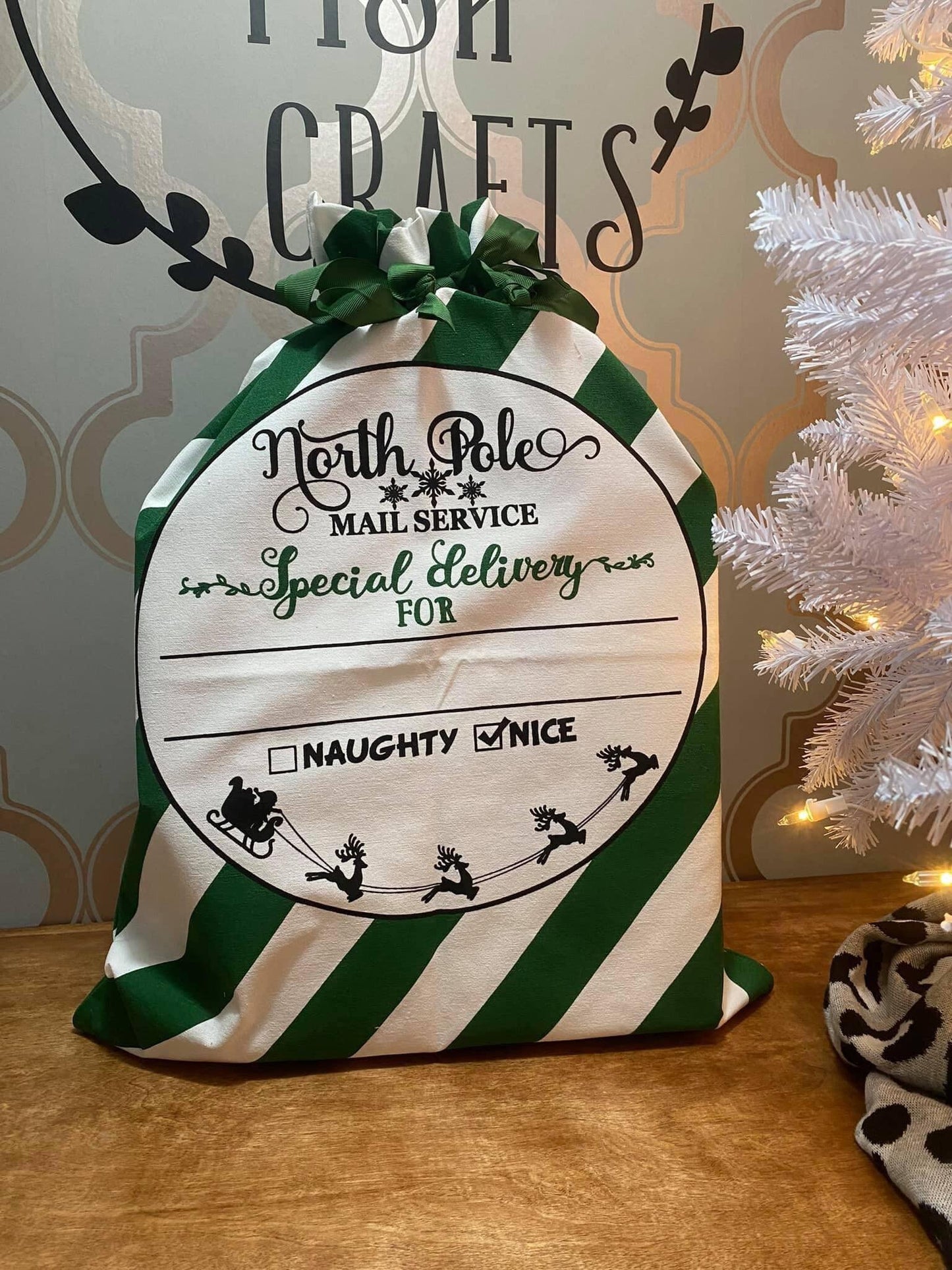 Santa Sack Personalized and Reusable Christmas Present Bag