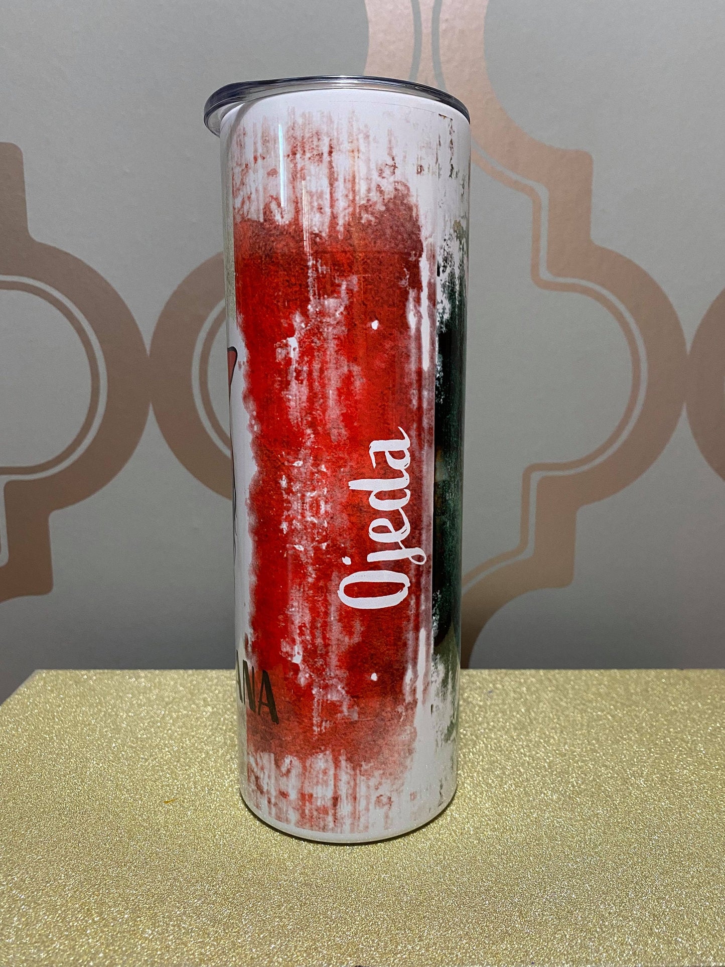 Mexican Bandera Flag Mujer Woman Chicana Mama Tumbler