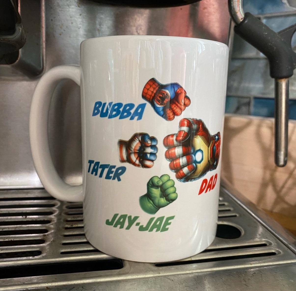 Dad Superhero Personalized Mug