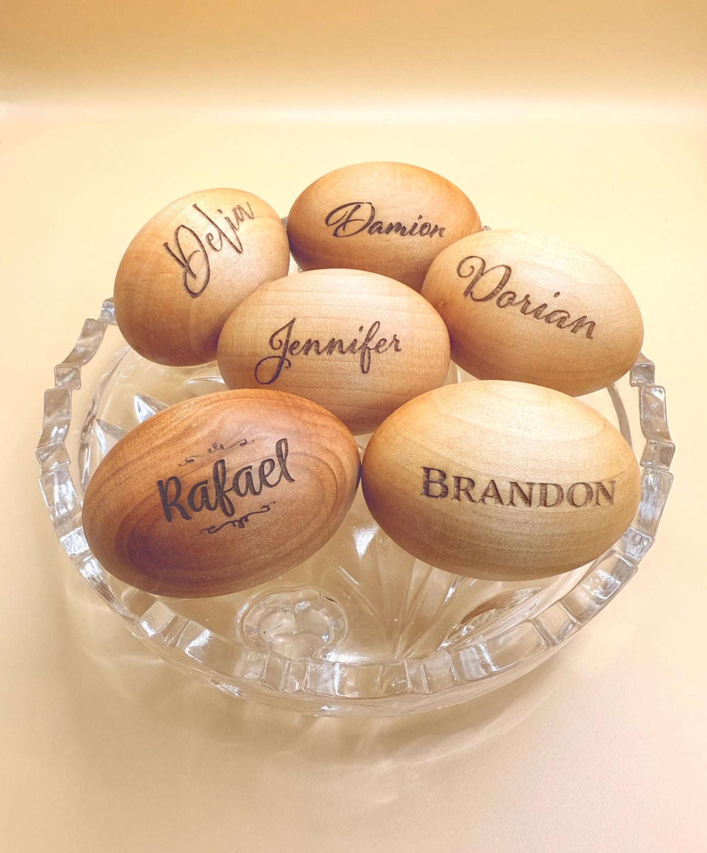 Personalized Easter Wooden Eggs