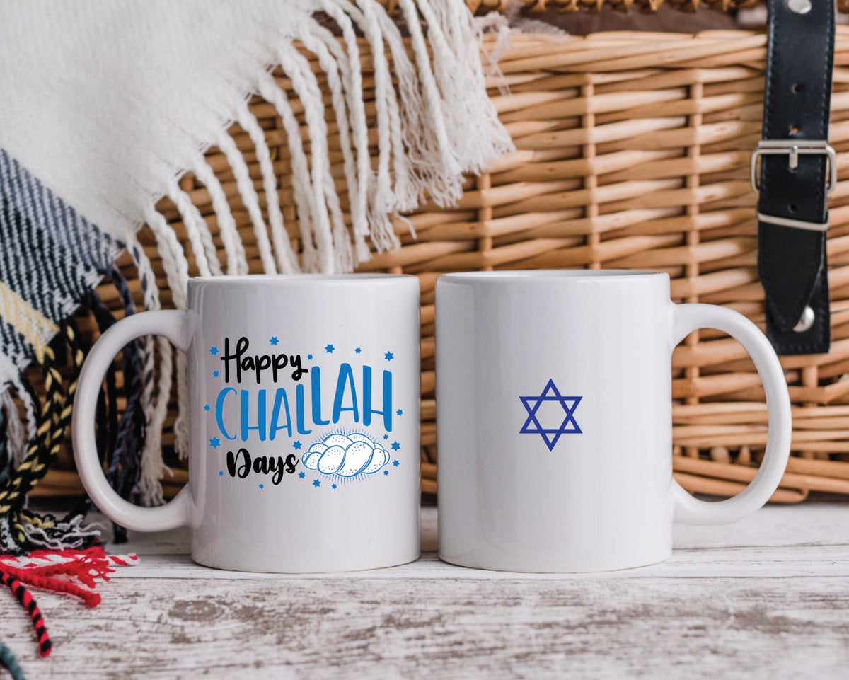 Happy Challah Hanukkah Coffee Tea Mug