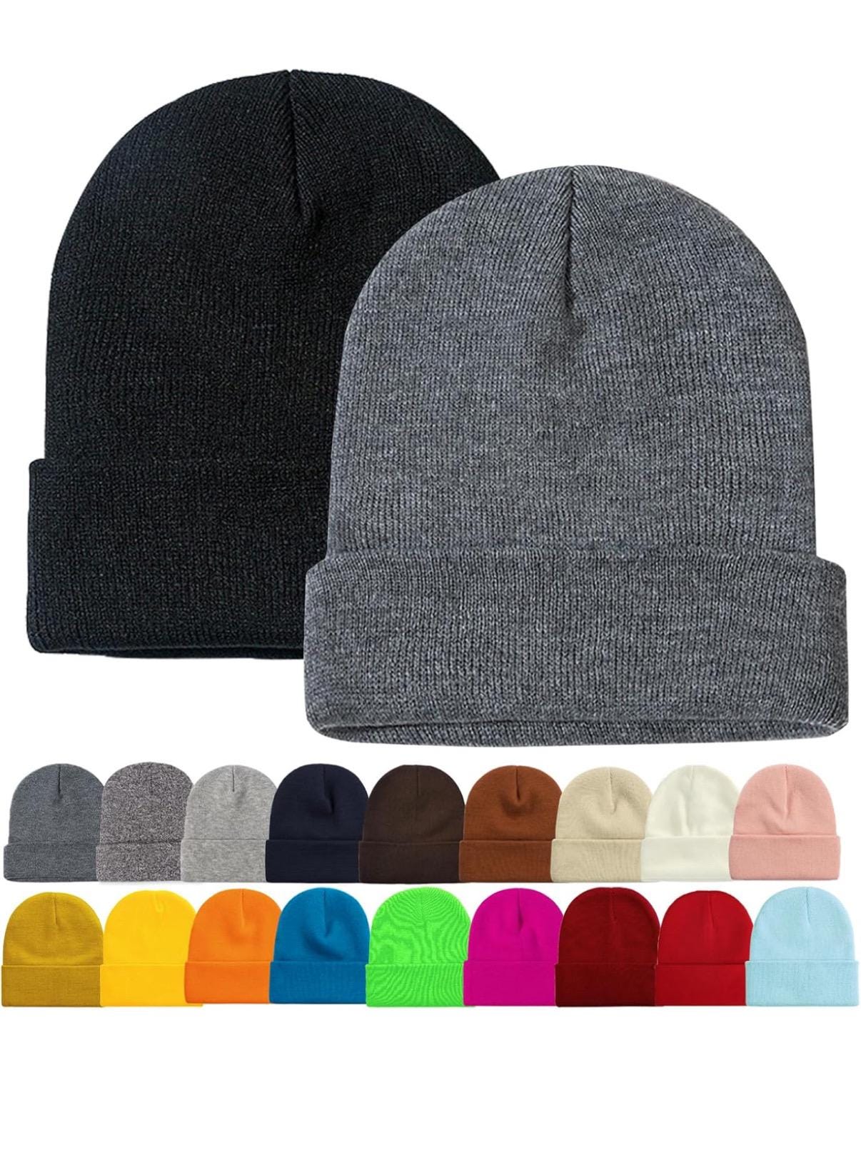 Beanie with Custom Leather Patch