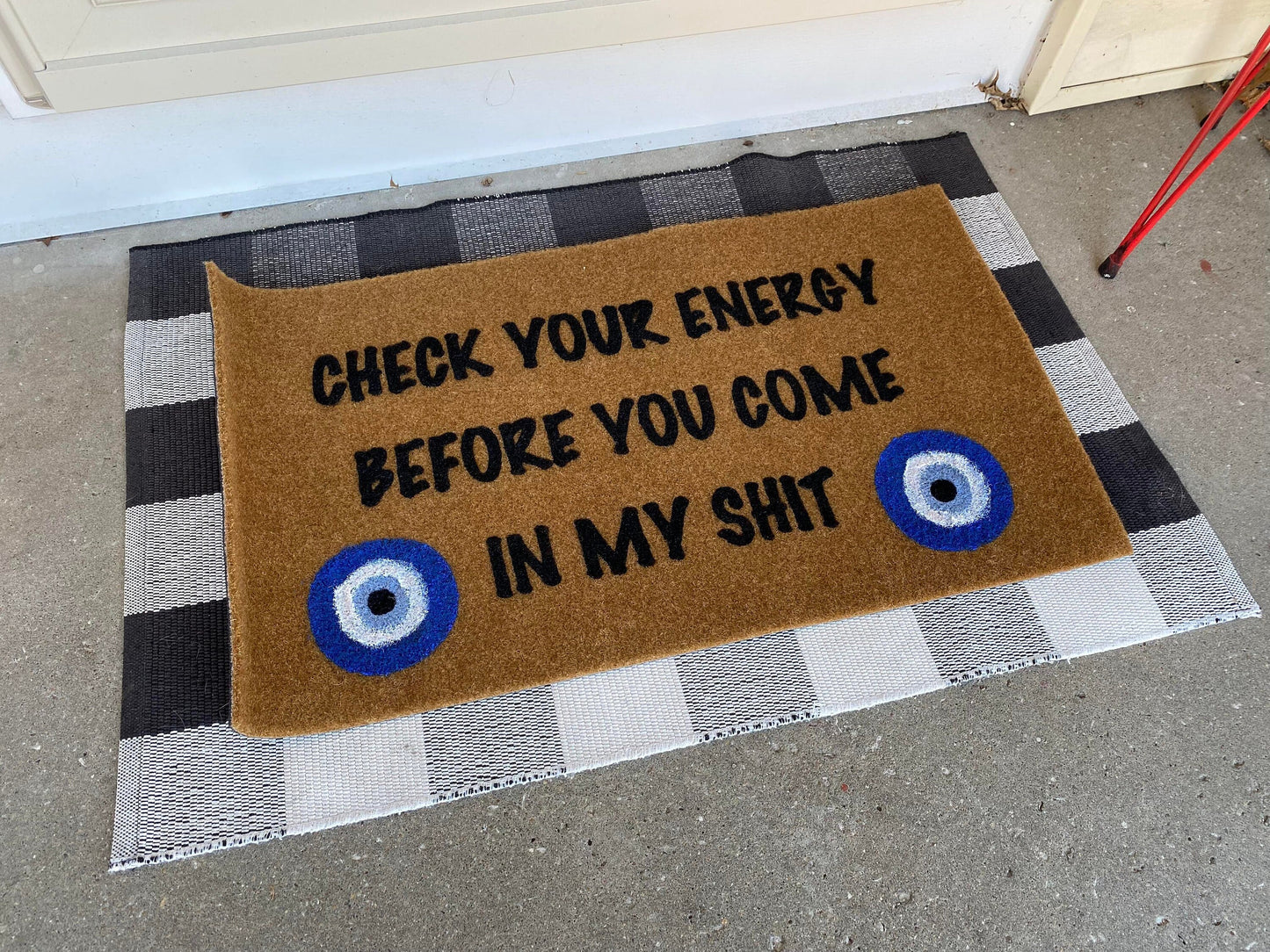Evil Eye Good Energy Door mat