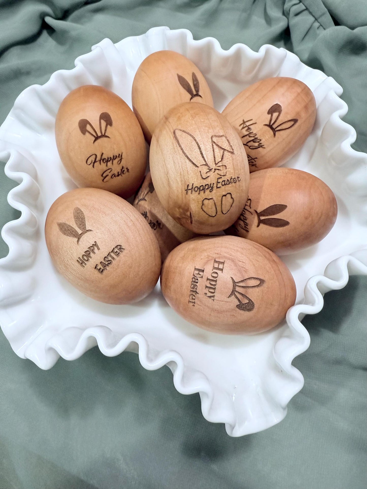 Personalized Easter Wooden Eggs
