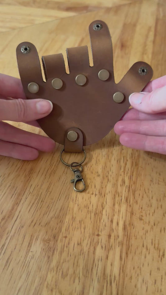 Leather Hand Keychain